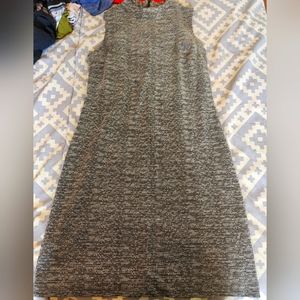 Tahari Grey Polyester and Cotton Dress